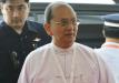 Hình ảnh cựu tổng thống Myanmar, cư sĩ Thein Sein xuất gia