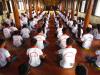 Thái Bình: Tân sinh viên về chùa Từ Xuyên tu một ngày