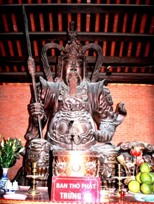 Tượng Hộ pháp Trừng Ác thờ tại chùa Bái Đính (Ninh Bình)