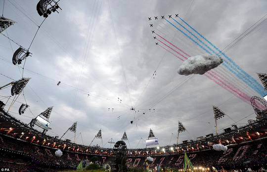 o13 Hình ảnh lễ khai mạc Olympic 2012 hoành tráng