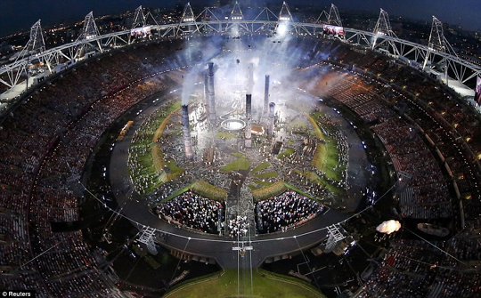 o25 Hình ảnh lễ khai mạc Olympic 2012 hoành tráng